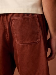 Rust 100% Cotton Corduroy Dock Shorts - Image 5 of 10