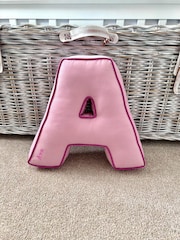 Embroidered Letter Cushion by Jonnys Sister - Image 1 of 2
