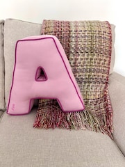 Embroidered Letter Cushion by Jonnys Sister - Image 2 of 2
