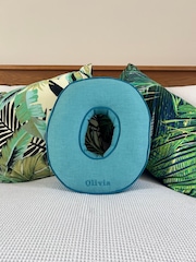 Personalised Embroidered Letter Cushion by Jonnys Sister - Image 1 of 4