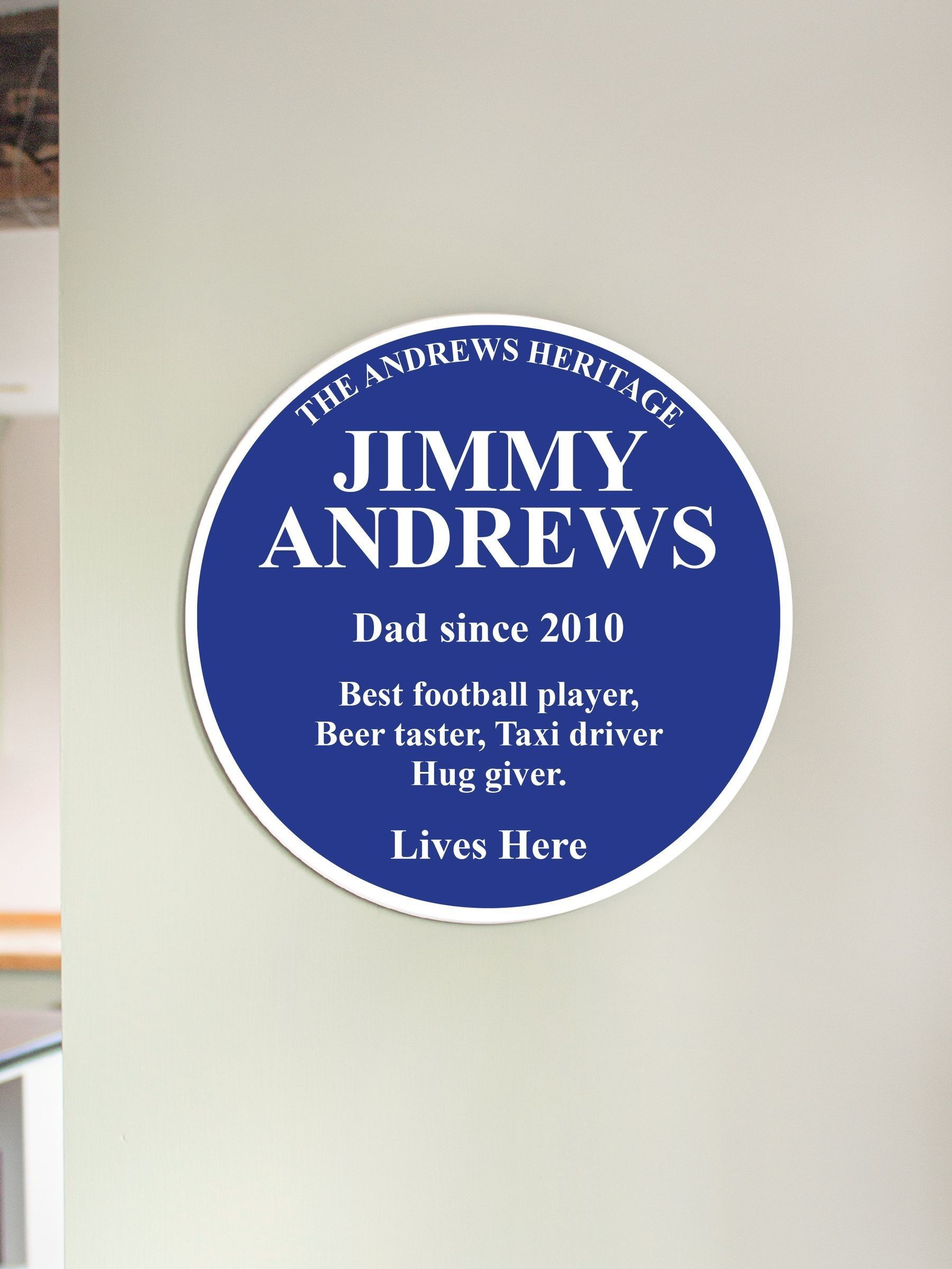 Buy Personalised Blue Heritage Plaque by Jonnys Sister from the Next UK ...