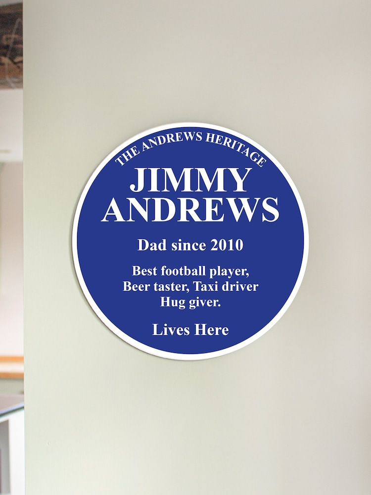 Personalised Blue Heritage Plaque by Jonnys Sister - Image 1 of 4