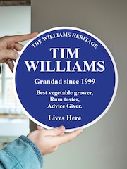 Personalised Blue Heritage Plaque by Jonnys Sister - Image 4 of 4