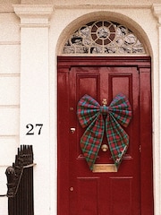 Personalised Tartan Christmas Door Bow by Jonnys Sister - Image 2 of 5