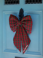 Personalised Tartan Christmas Door Bow by Jonnys Sister - Image 4 of 5
