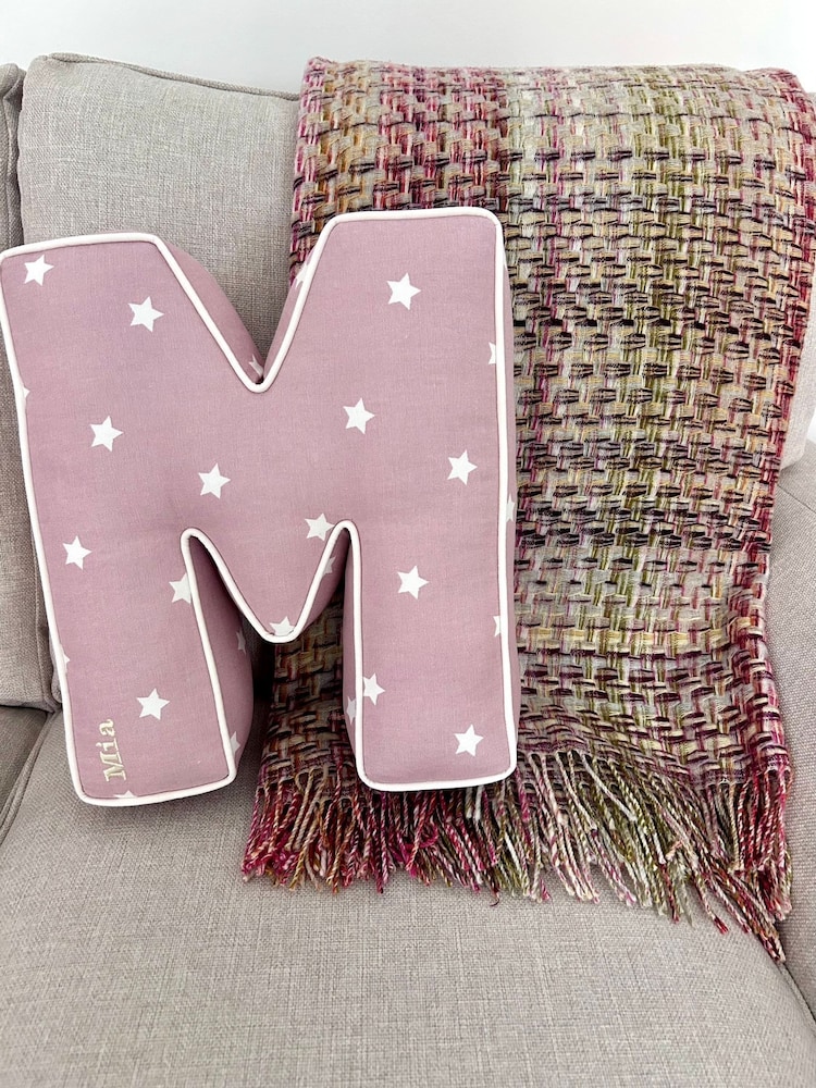 Embroidered Letter Cushion by Jonnys Sister - Image 1 of 2