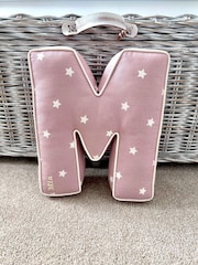 Embroidered Letter Cushion by Jonnys Sister - Image 2 of 2