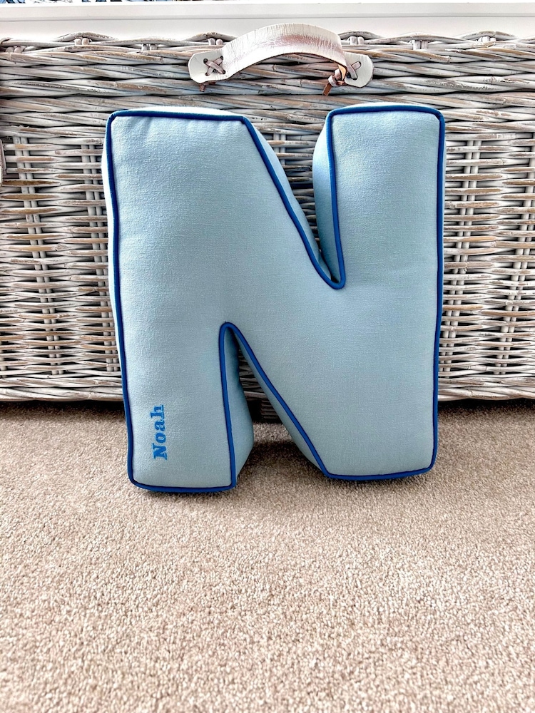Embroidered Letter Cushion by Jonnys Sister - Image 4 of 4