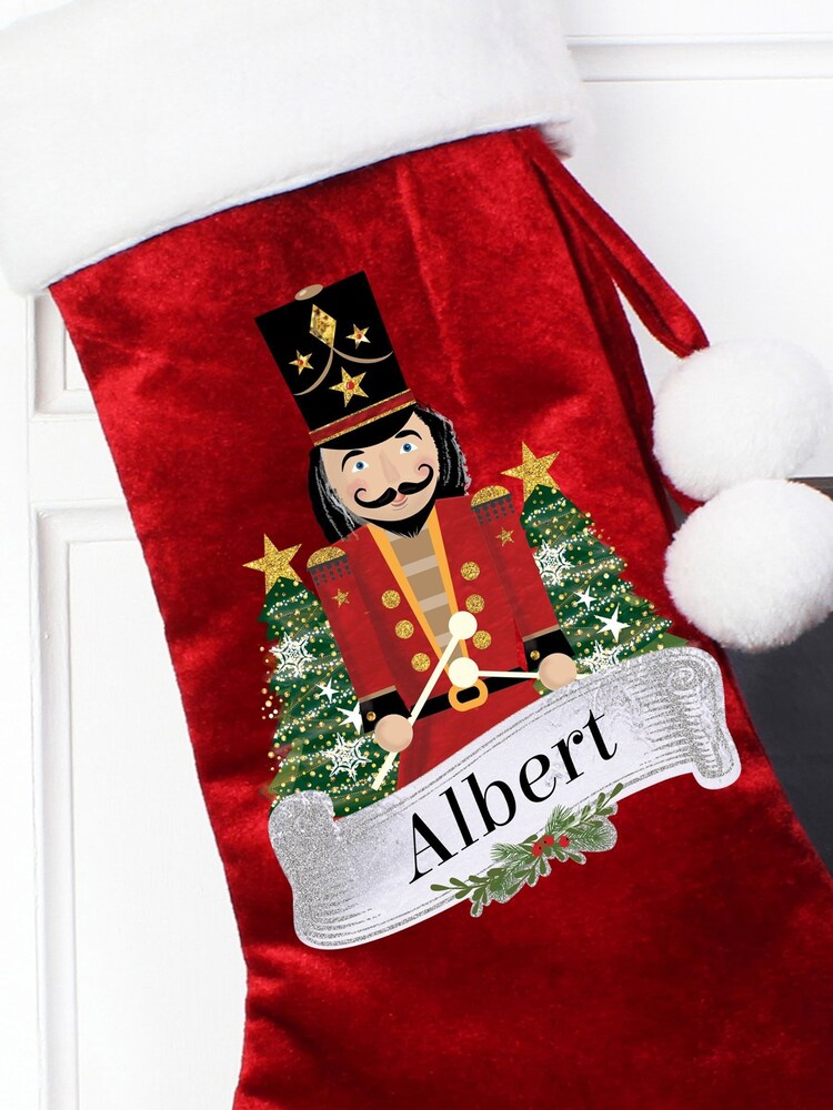 Personalised Christmas Nutcracker Stocking by PMC - Image 2 of 3