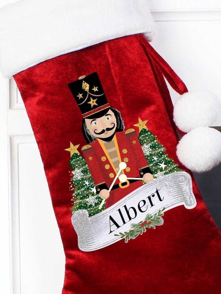 Personalised Christmas Nutcracker Stocking by PMC - Image 2 of 3 Personalised Christmas Nutcracker Stocking by PMC - Image 2 of 3