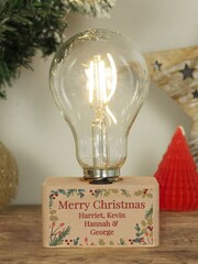 Personalised Christmas LED Light Bulb by PMC - Image 1 of 3