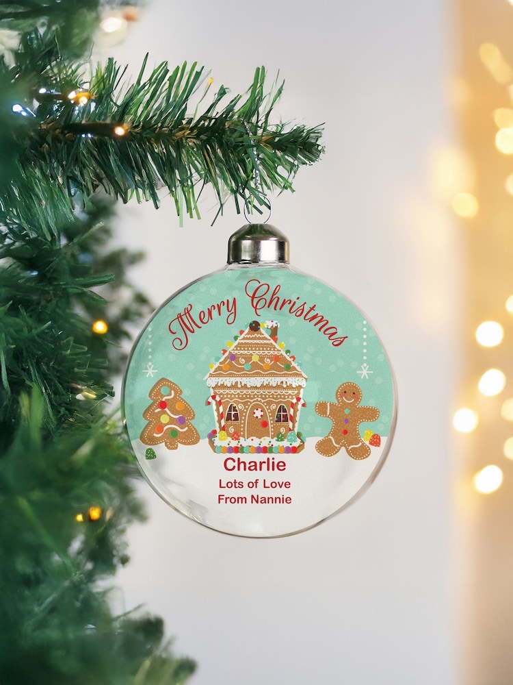 Personalised Glass Christmas Bauble by PMC - Image 3 of 3 Personalised Glass Christmas Bauble by PMC - Image 3 of 3