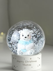 Personalised Polar Bear Christmas Snow Globe by PMC - Image 2 of 3