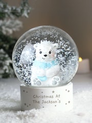 Personalised Polar Bear Christmas Snow Globe by PMC - Image 3 of 3