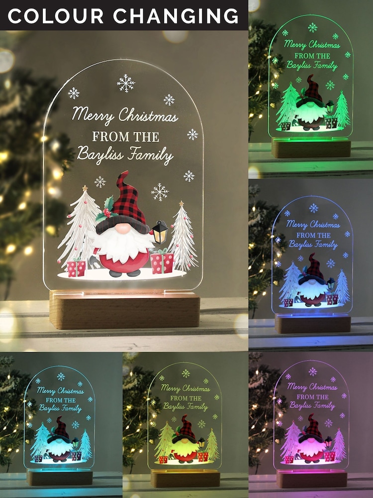 Personalised Christmas Gonk Led Light by PMC - Image 2 of 3 Personalised Christmas Gonk Led Light by PMC - Image 2 of 3