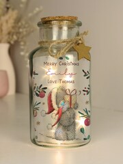 Personalised Me to You Festive Led Christmas Glass Jar by PMC - Image 1 of 3