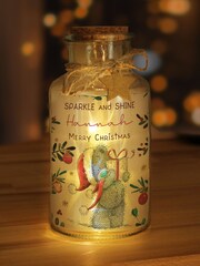 Personalised Me to You Festive Led Christmas Glass Jar by PMC - Image 2 of 3