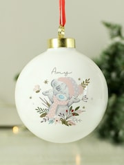 Personalise Me To You Tatty Bear Christmas Bauble by PMC - Image 2 of 3