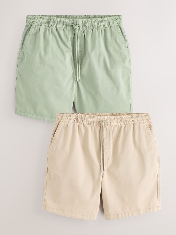 Stone/Khaki Garment Dye Dock Shorts - Image 1 of 7
