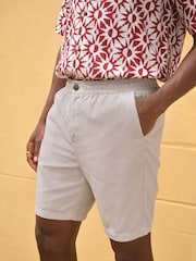 Grey Lightweight Elasticated Waist Shorts - Image 1 of 7