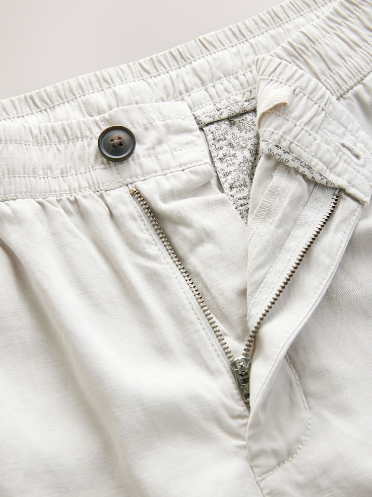 Grey Lightweight Elasticated Waist Shorts - Image 7 of 7