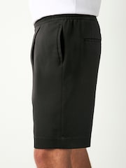 Black Elasticated Waist Pleat Chino Shorts - Image 4 of 8