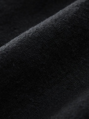 Black Elasticated Waist Pleat Chino Shorts - Image 6 of 8