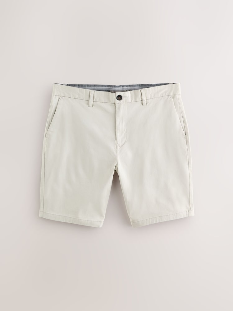 Blue/Bone/Sage Slim Fit Stretch Chinos Shorts 3 Pack - Image 2 of 9