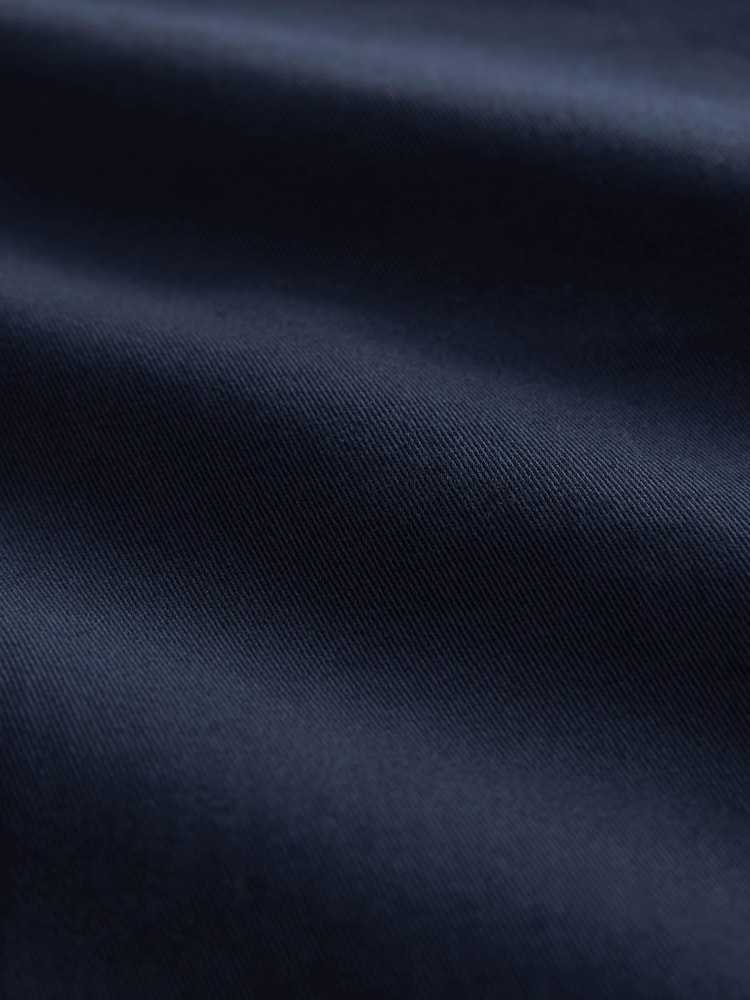 French Navy Straight Fit Pleated Chino Shorts - Image 2 of 4