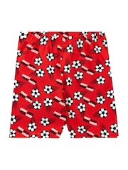 Harry Bear Red Work Hard Football Short Pyjamas - Image 3 of 5