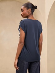 Azul marino - Lipsy camiseta de cuello redondo - Imagen 4 de 4