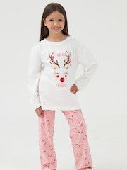 Society 8 Black Girls Deer Family Pyjamas - Image 1 of 4