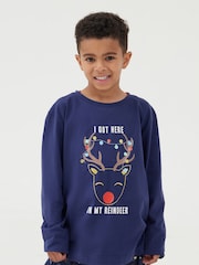 Society 8 Blue Boys Deer Family Pyjamas - Image 2 of 5