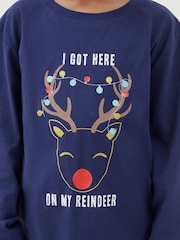 Society 8 Blue Boys Deer Family Pyjamas - Image 3 of 5