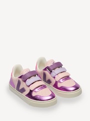Veja Small Pink V-10 Trainers - Image 2 of 3