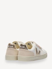 Veja Small V-10 White Trainers - Image 3 of 3