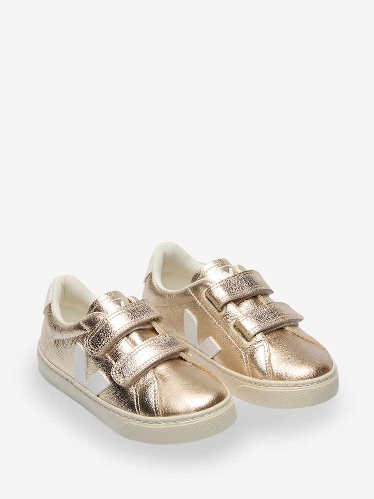 Veja Small Gold Espadrilles - Image 2 of 3 Veja Small Gold Espadrilles - Image 2 of 3