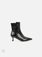 Simmi London Black Kalyra Heeled Ankle Boots - Image 2 of 4
