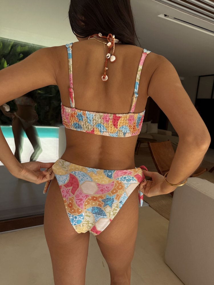 Never Fully Dressed Multi Tie Side Bright Tie Side Bikini Bottoms - Image 2 of 6