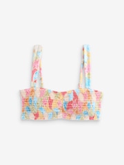 Never Fully Dressed Bright Shired Bikini Top - Image 6 de 8