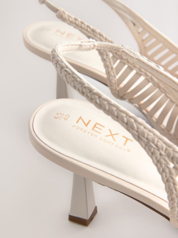 Knochen - Forever Comfort® Point Toe Cut Out Detail Low Slingback Heels - Bild 5 von 5 Knochen - Forever Comfort® Point Toe Cut Out Detail Low Slingback Heels - Bild 5 von 5