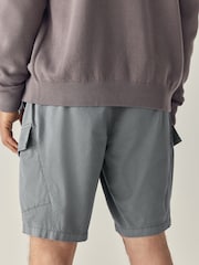 Blue Elasticated Waist Cargo Shorts - Image 3 of 11