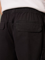 Black Elasticated Waist Cargo Shorts - Image 6 of 9