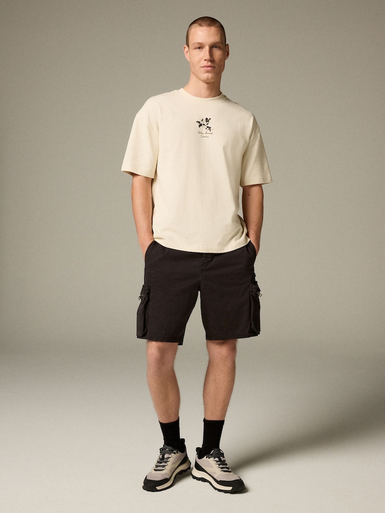 Black 5 Pocket Utility Cargo Shorts - Image 5 of 5