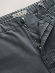Charcoal Grey Stretch Cargo Shorts - Image 9 of 10