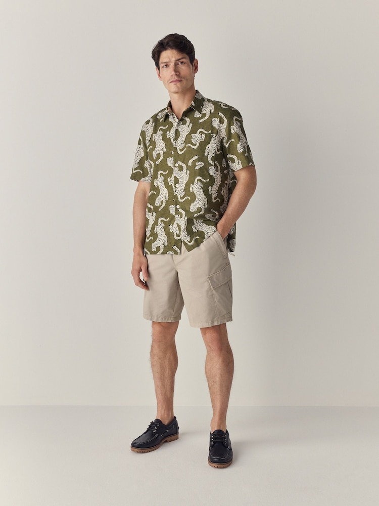 Bone Elasticated Waist Cargo Shorts - Image 2 of 13