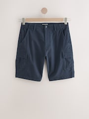 Navy/Khaki Stretch Cargo Shorts - Image 10 of 12