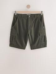 Navy/Khaki Stretch Cargo Shorts - Image 9 of 12