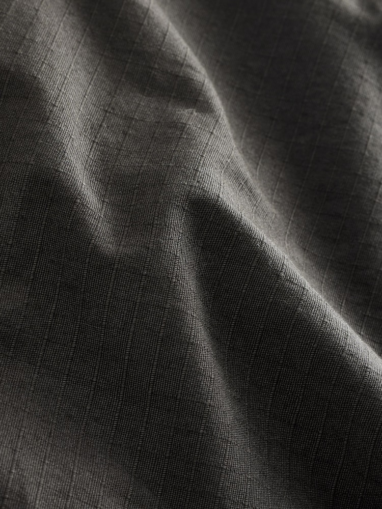 Charcoal Belted Ripstop Cargo Shorts - Image 11 of 11