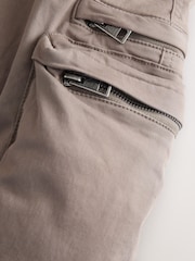 Brown 5 Pocket Utility Cargo Shorts - Image 7 of 10